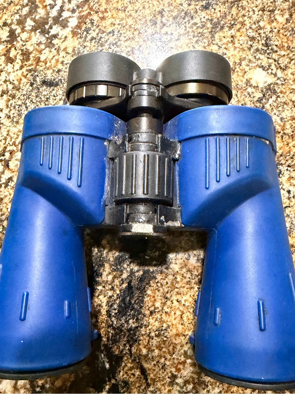 Blue Compact Binoculars with Comfortable Grip